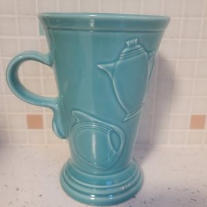 Fiesta turquoise pedelstal mug